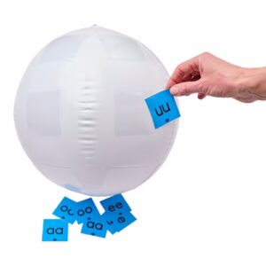 Strandbal met vakjes