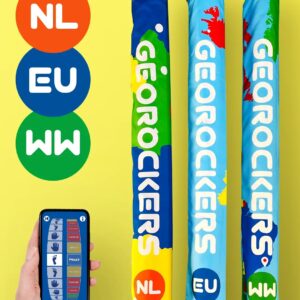 GeoRockers Topografie Combipakket NL, EU en WereldSpelen